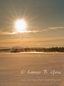 Frozen Light on Umbagog Lake